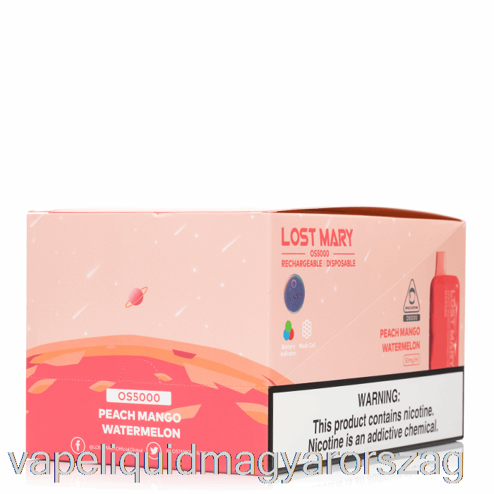 [10-es Csomag] Elveszett Mary Os5000 Eldobható Vape Folyadék